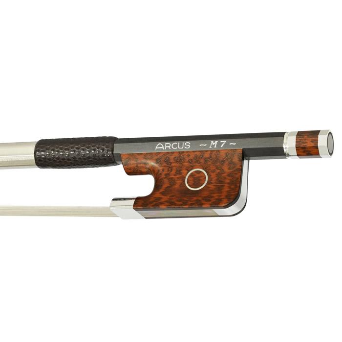 Arcus Viola Bow, M7, Silver, Round String Power - Violin Shop