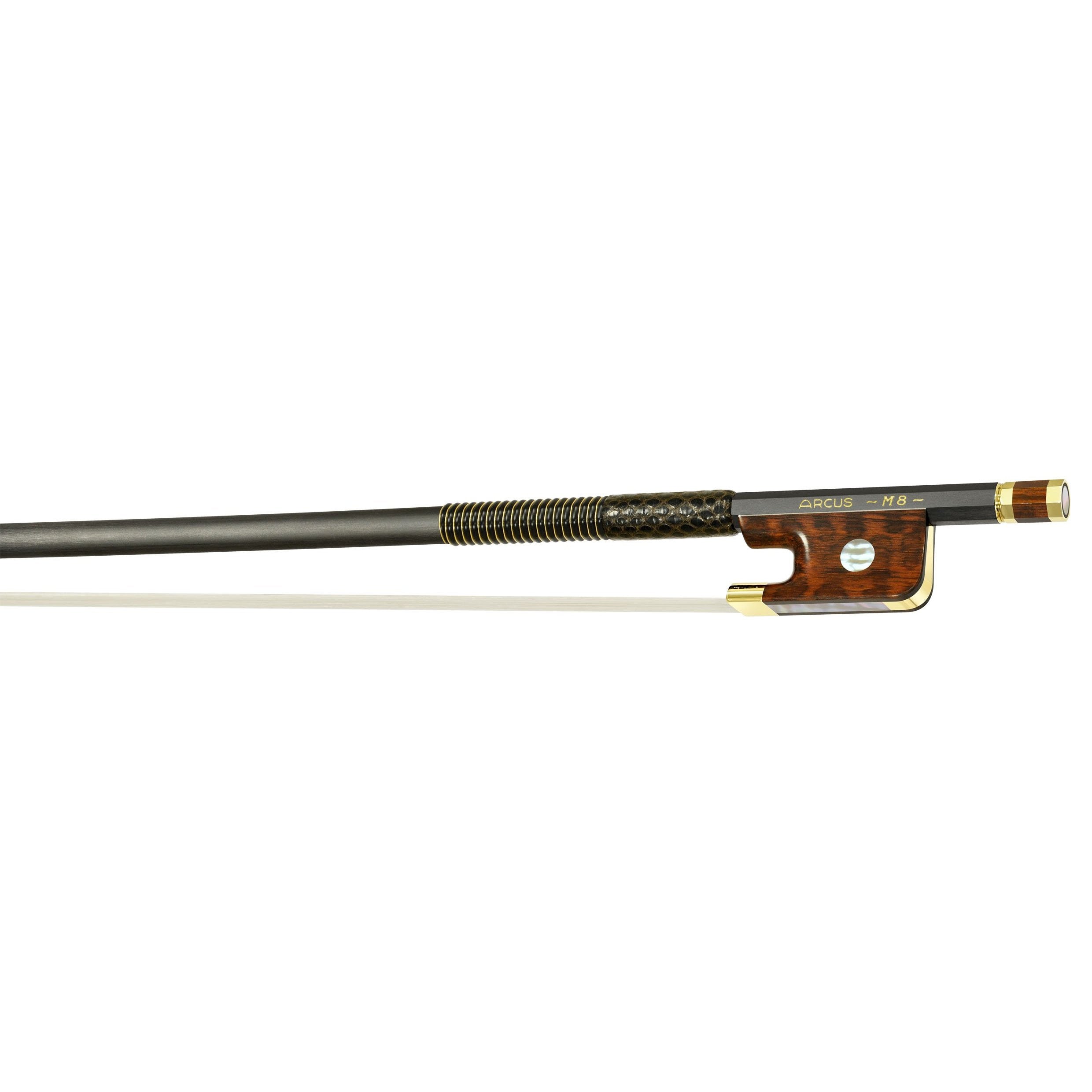 Arcus Viola Bow, M8, Silver or Gold round String Power - Violin Shop