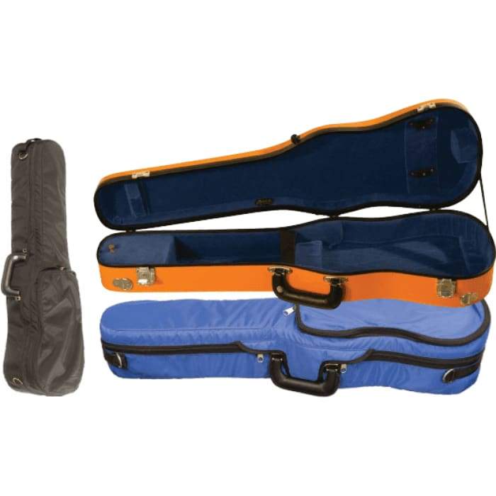 B1007FBLS Bobelock Fiberglass shaped Suspension Violin Case String Power