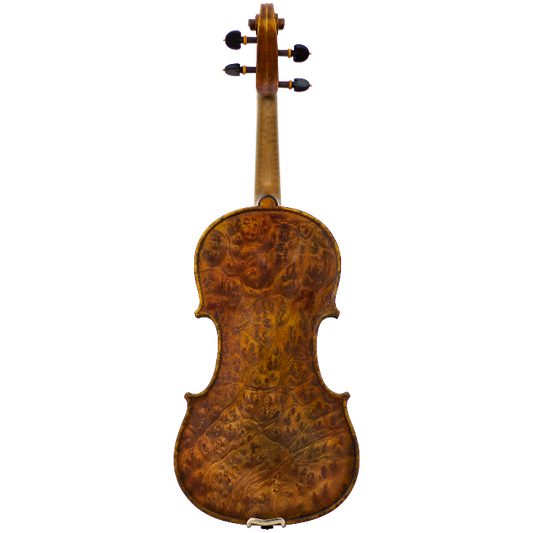 Burled Maple Maple Leaf Strings Advanced Violin with Case String Power - Violin Shop