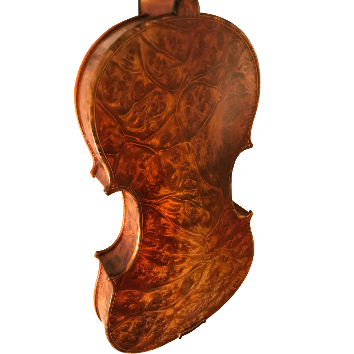 Burled Maple Maple Leaf Strings Advanced Violin with Case String Power - Violin Shop