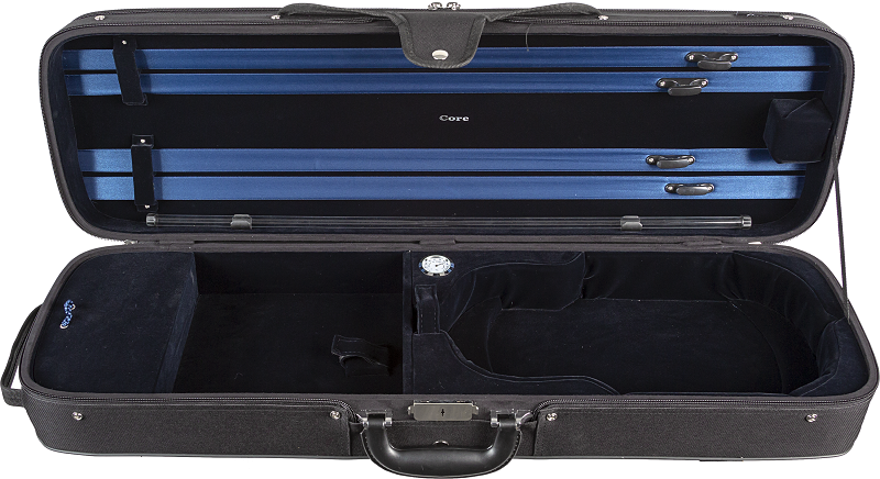 CC498 Core 100% Wood Shell Oblong Violin Case String Power - Violin Store