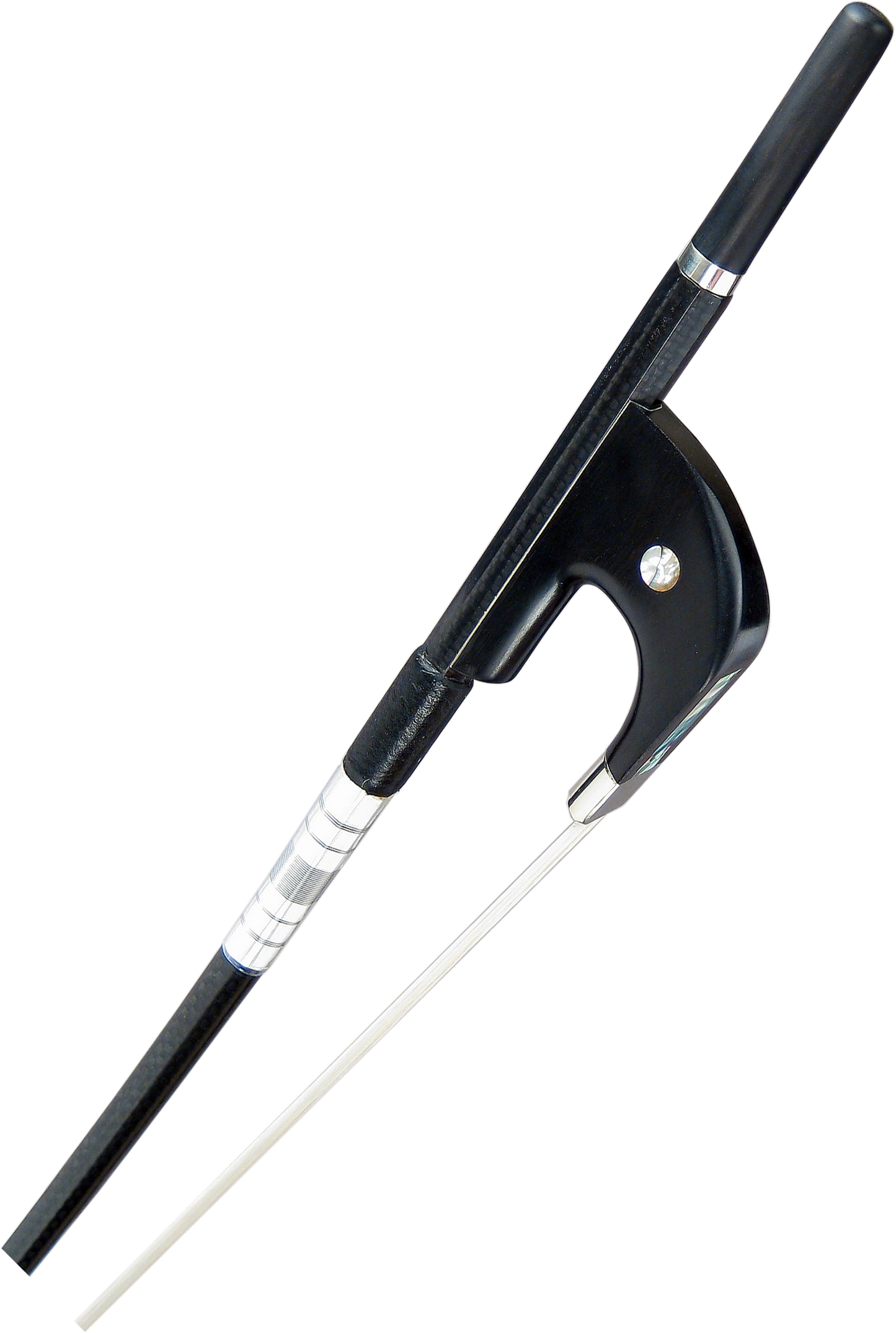 CSB204DB Core Black woven carbon fiber Bass Bow German Style String Power