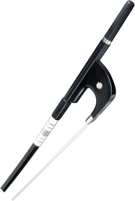 CSB204DB Core Black woven carbon fiber Bass Bow German Style String Power