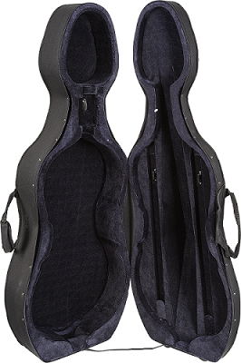 CC4100 Core Lightweight Hardshell Cello Case - with Wheels String Power
