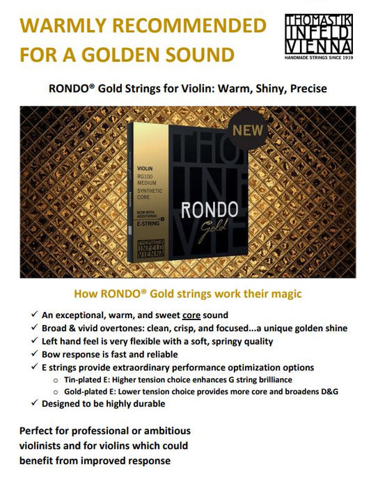 Rondo Gold Tomastik-Infeld Violin Strings