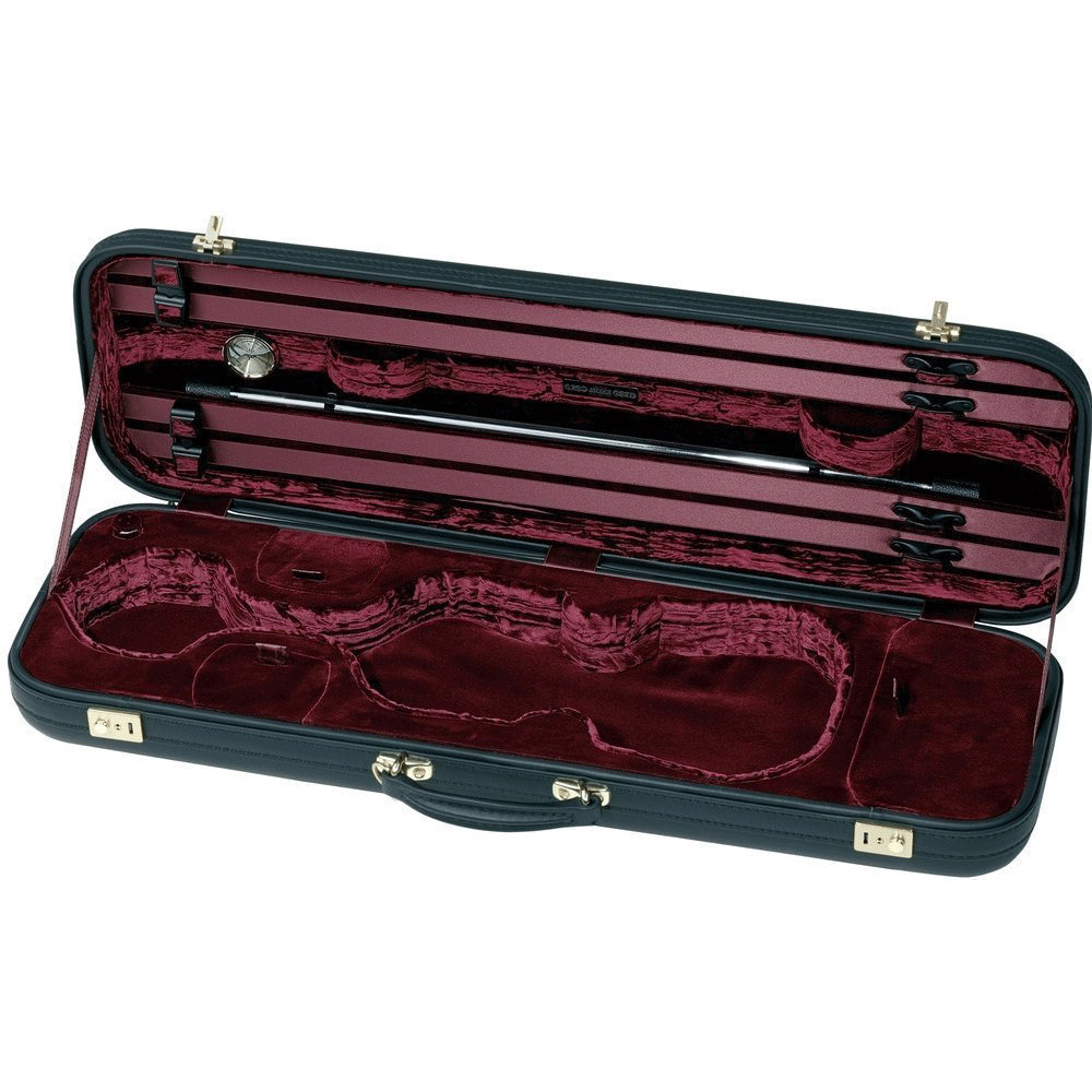 GEWA Violin Case, Jaeger Prestige Leather, Oblong String Power - Violin Shop