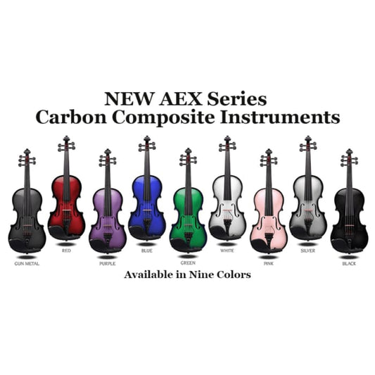 AEX Series Glasser Carbon Composite Acoustic Electric Violin String Power