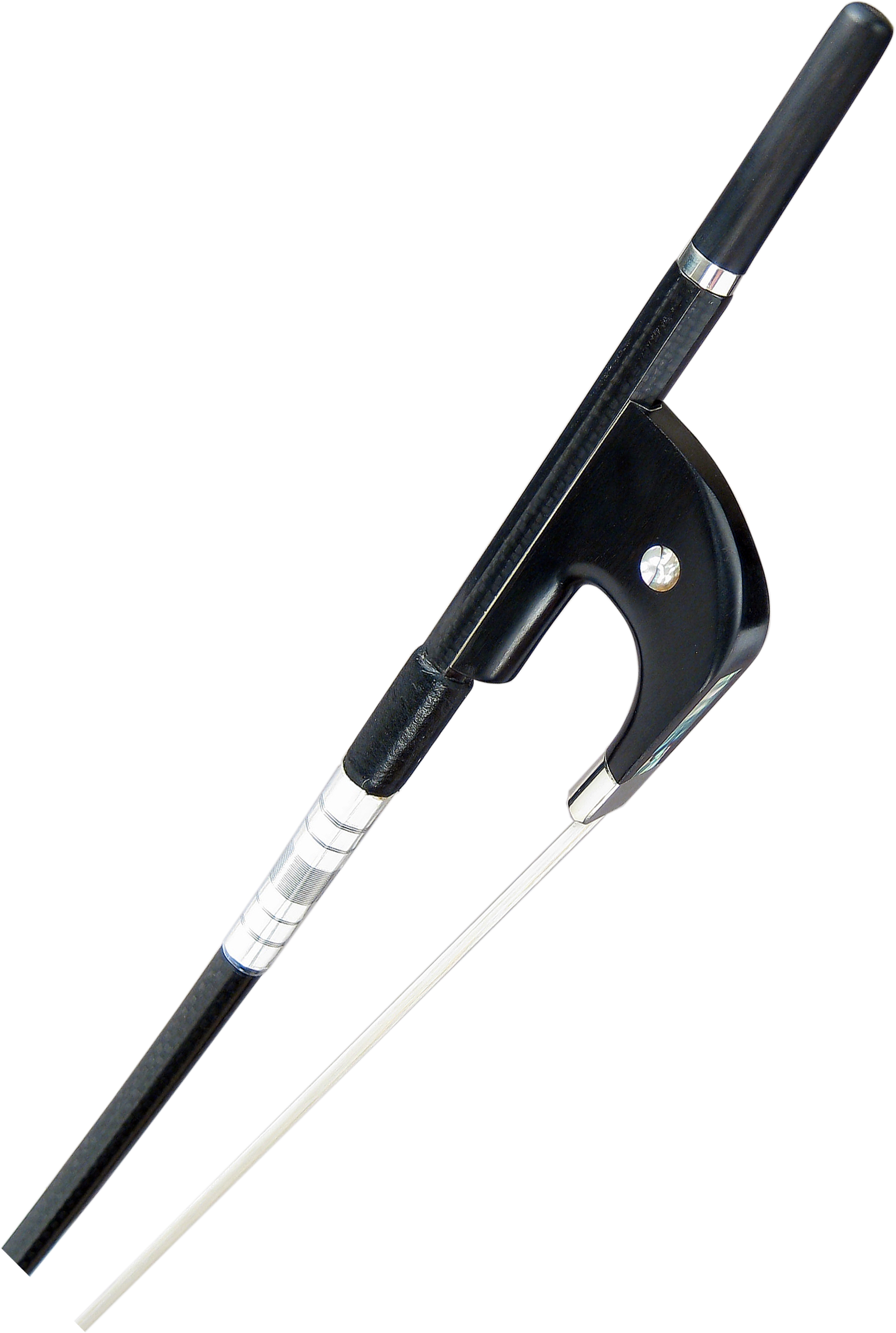 CSB204DB Core Black woven carbon fiber Bass Bow German Style String Power 