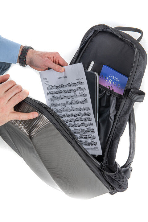 GEWA Space Bag Rucksack For Violin, Titanium String Power - Violin Store