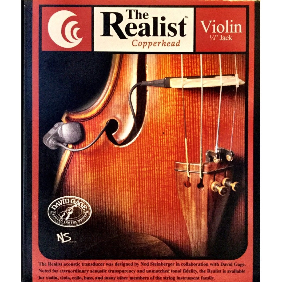 Realist Copperhead Violin Pickup String Power - Violin Shop
